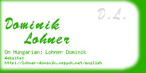 dominik lohner business card